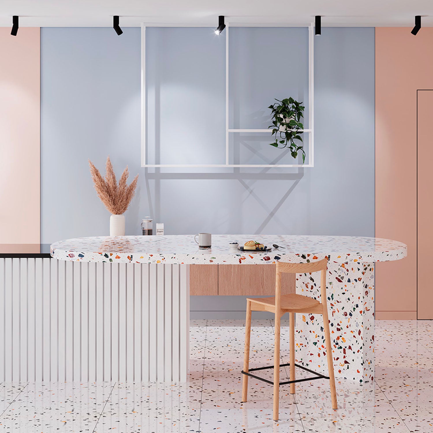 DAFNE - Ausfahrbarer, schwenkbarer Design-Aufbauspot