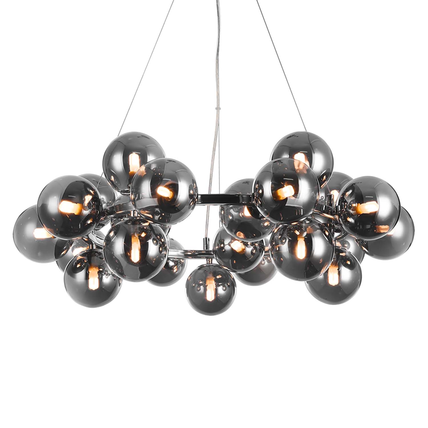 DALLAS - Circular chandelier with modern glass balls