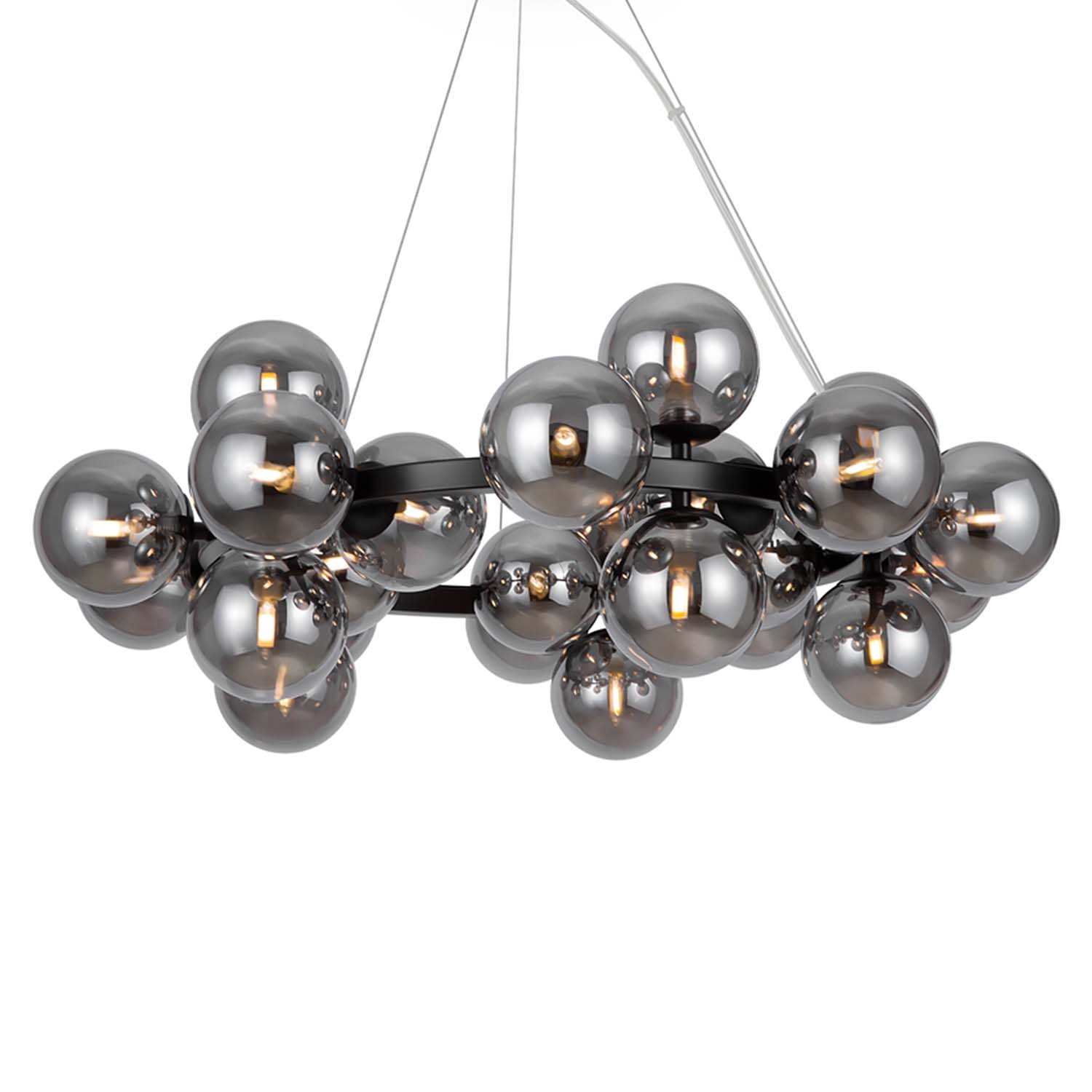 DALLAS - Circular chandelier with modern glass balls