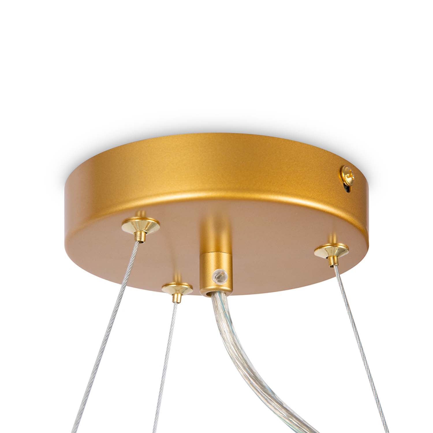 DALLAS - Round chandelier with modern glass balls