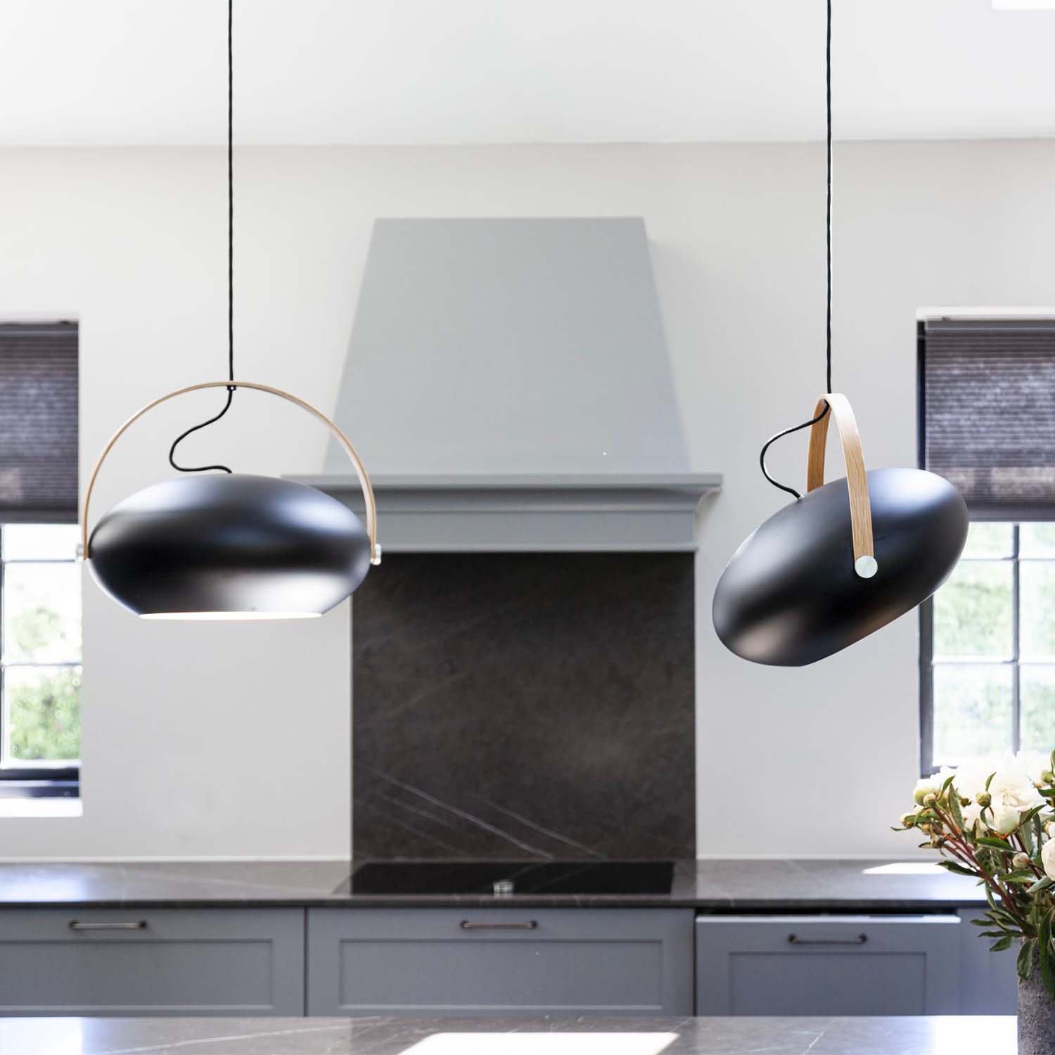 DC - Scandinavian design oval adjustable chandelier