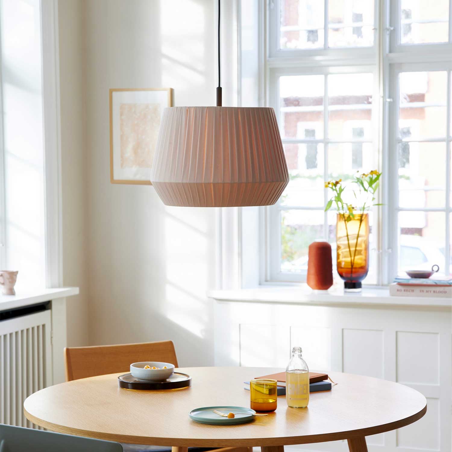 Dicte - Suspension tissu design contemporain pour salon