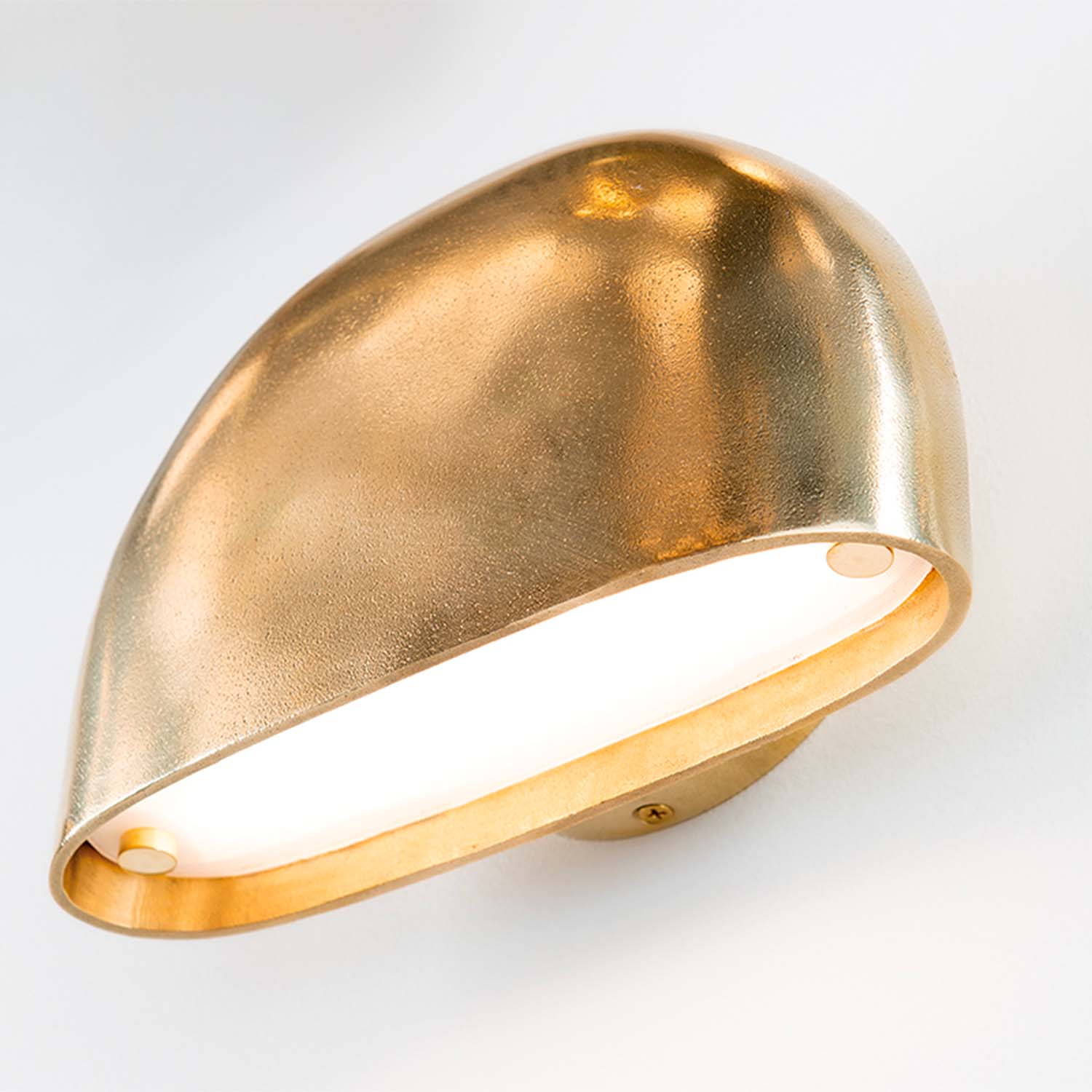 DIGGS - Aplique de pared cúpula en latón vintage antiguo