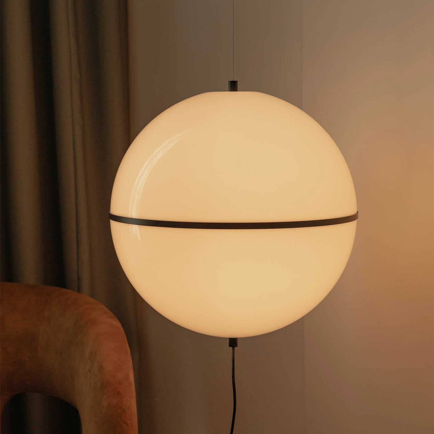 Dome - Hanging lamp with switch for stylish living room