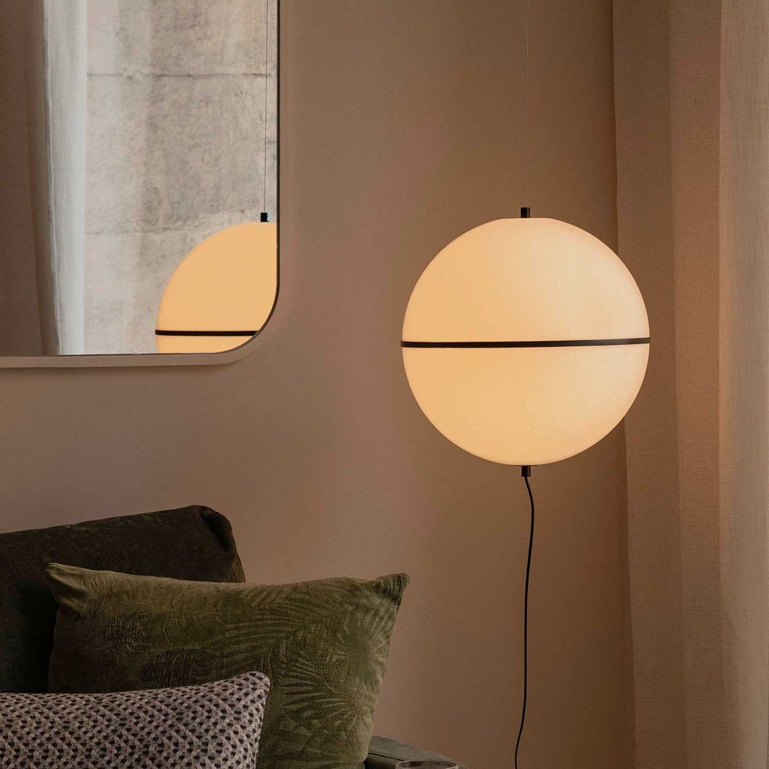 Dome - Hanging lamp with switch for stylish living room