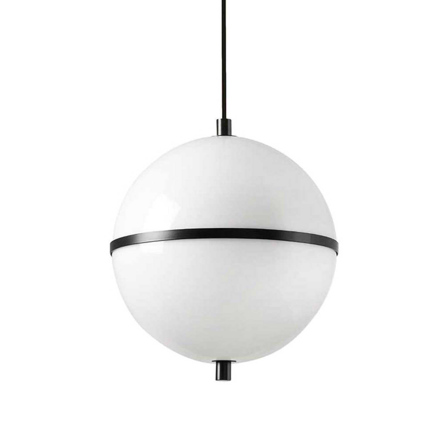 Dome - Weiße Kugel-Hängeleuchte für minimalistisches Wohnzimmer