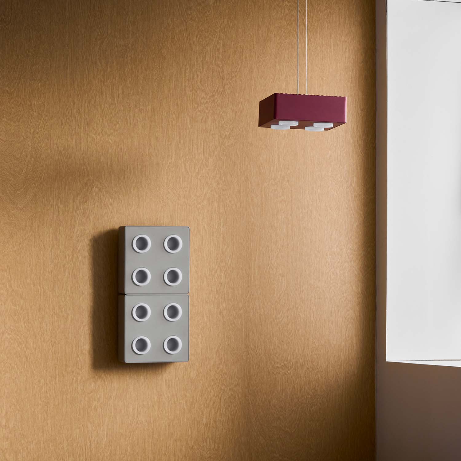 DOMINO - Wall sconce in the shape of a lego or domino