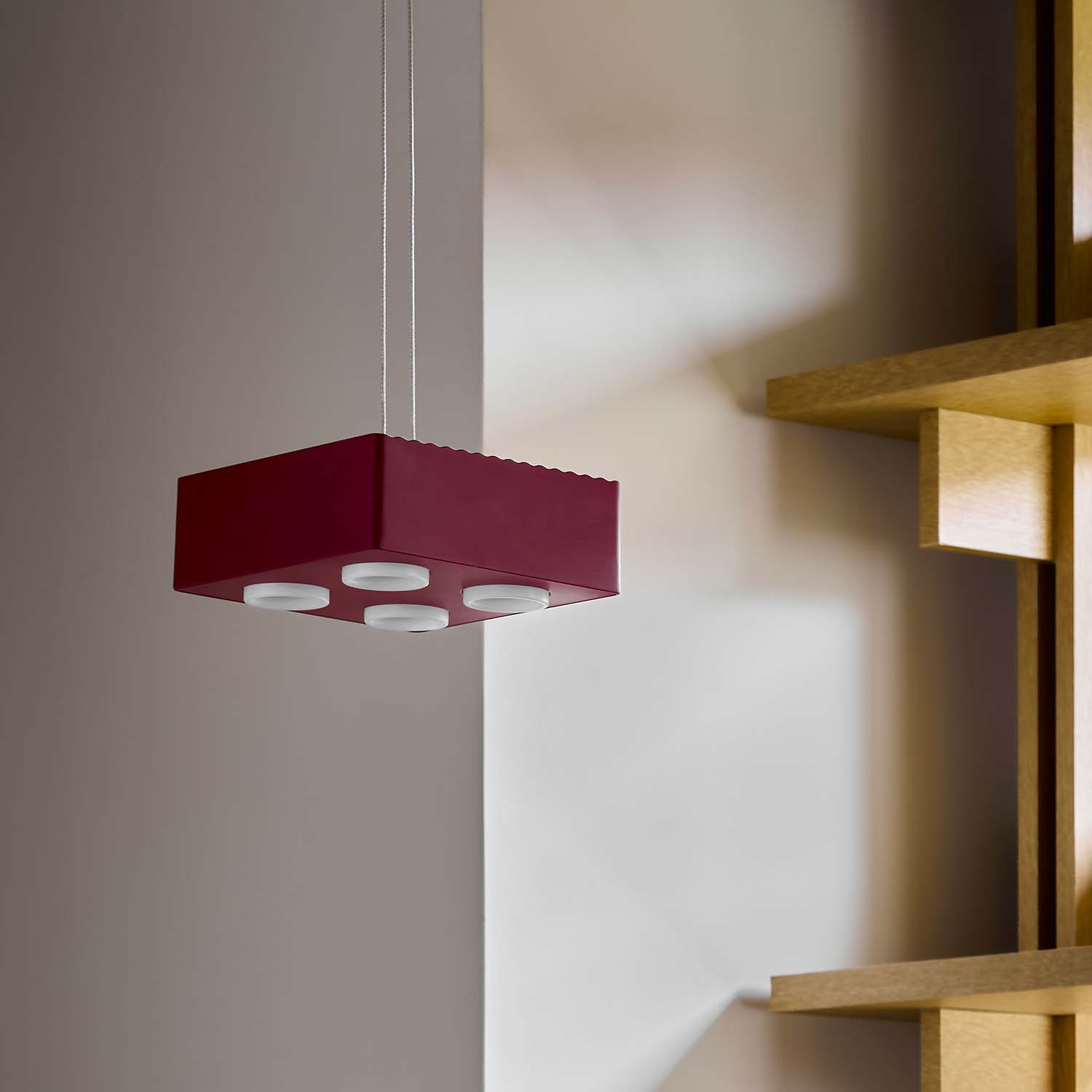 DOMINO - Hängelampe in Form eines Legosteins oder Dominosteins