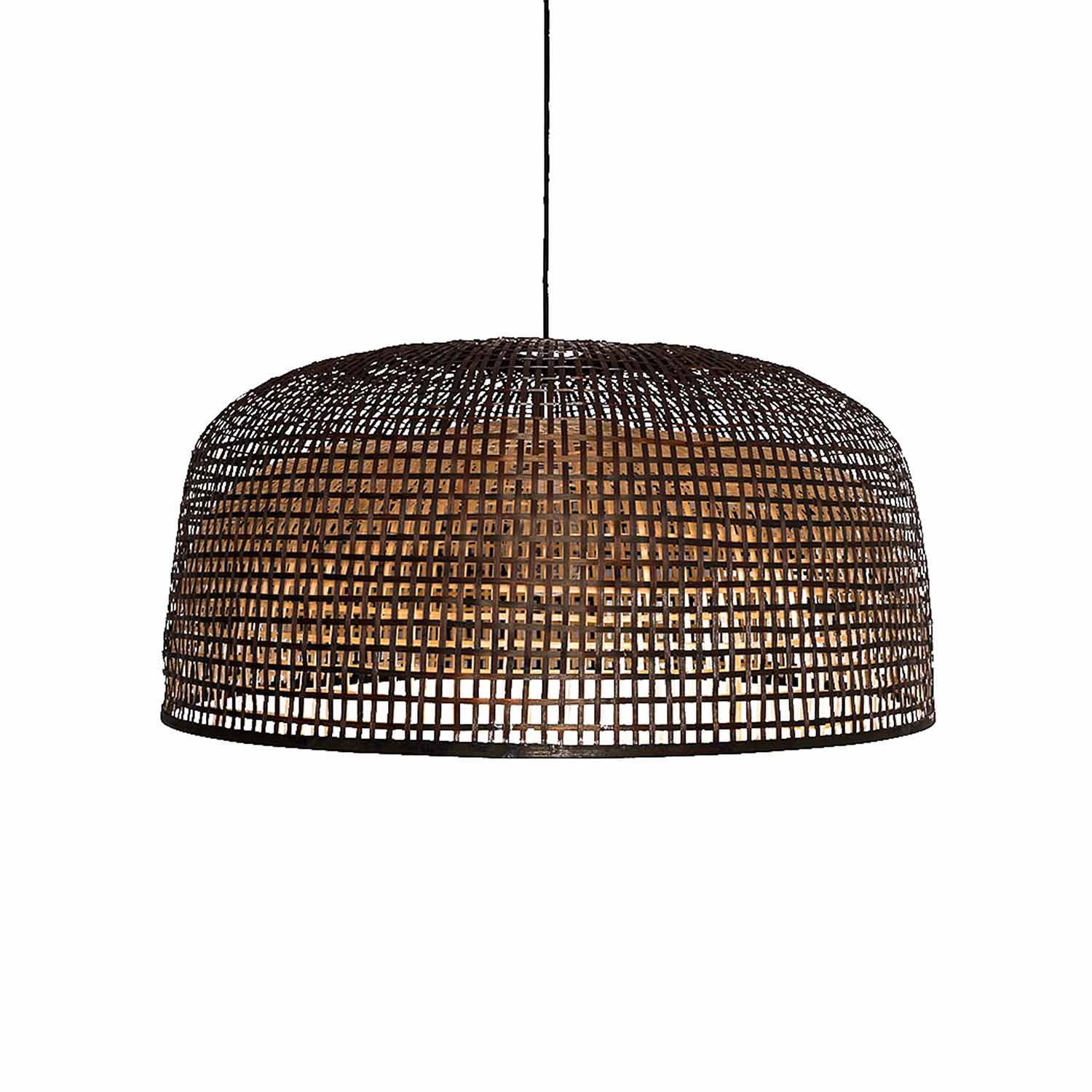 DOPPIO GRID - Suspension quadrillage en bambou fait main