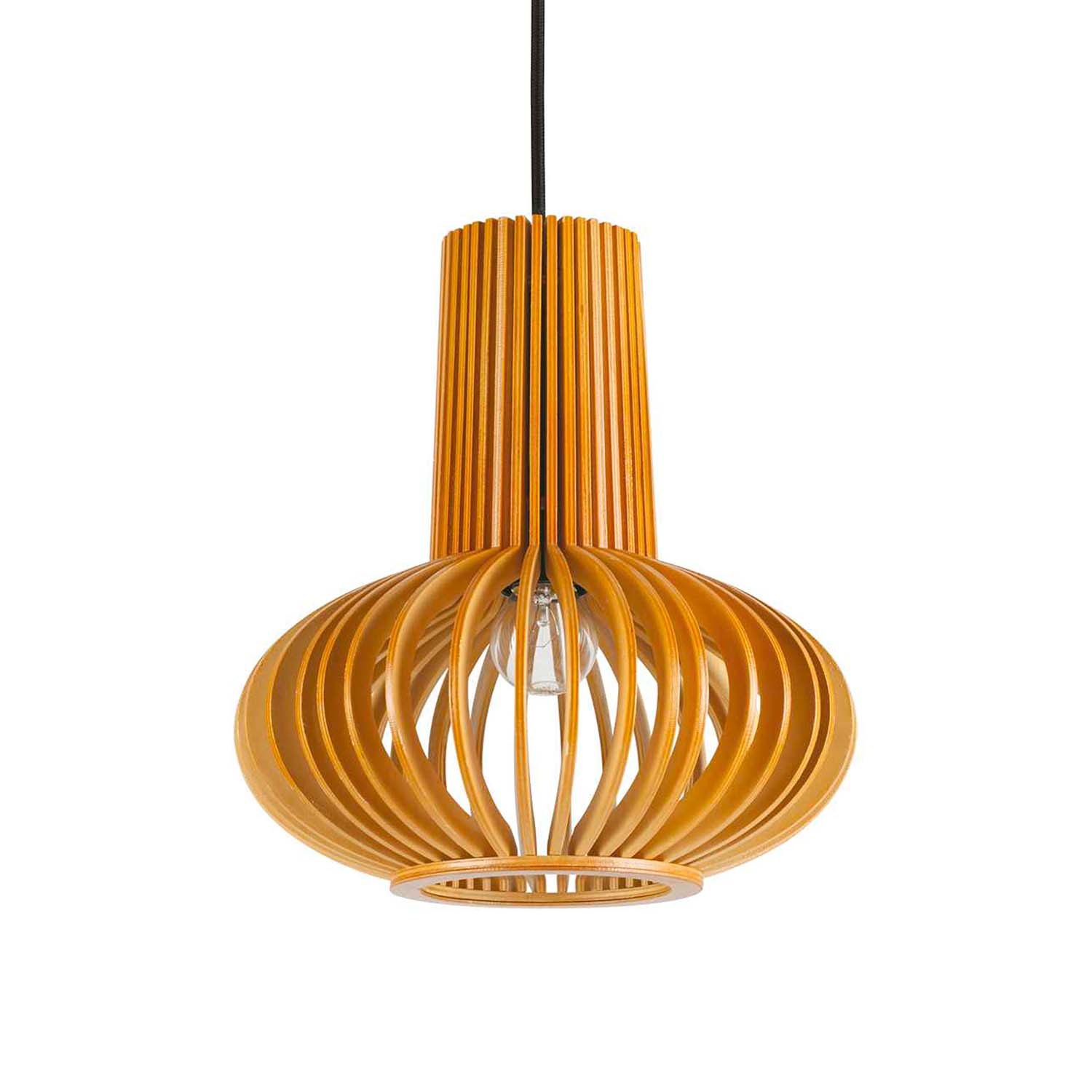 CITRUS - Suspension en lames de bois design