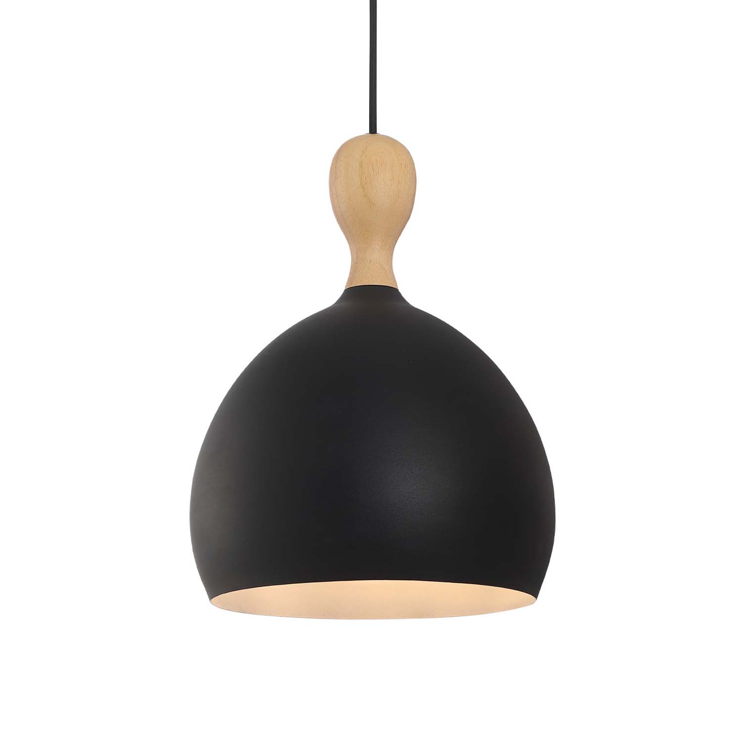 DUEODDE - Scandinavian metal and wood pendant light