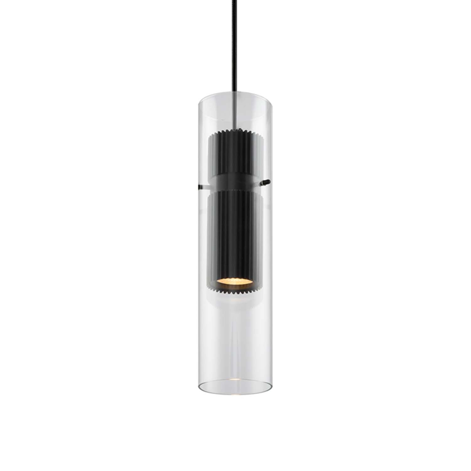 DYNAMICS - Modern kitchen pendant light in glass and aluminum