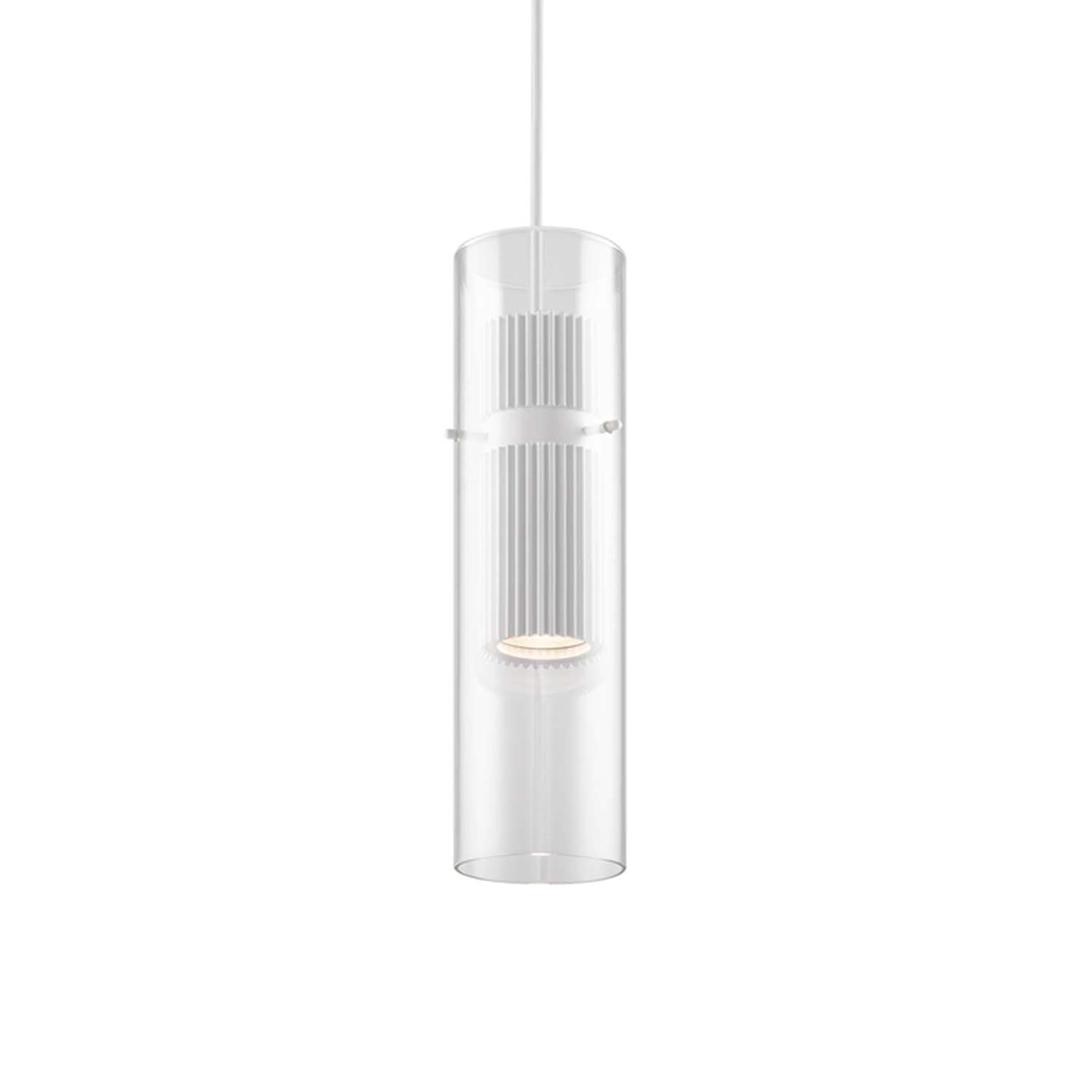 DYNAMICS - Modern kitchen pendant light in glass and aluminum