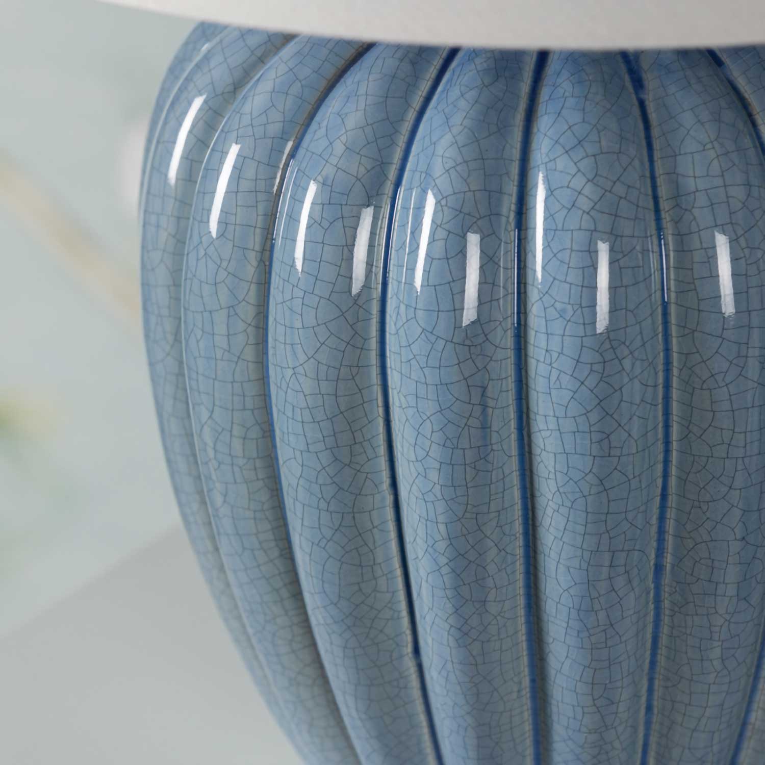 Clarendon - Crackled ceramic design lamp for bedroom