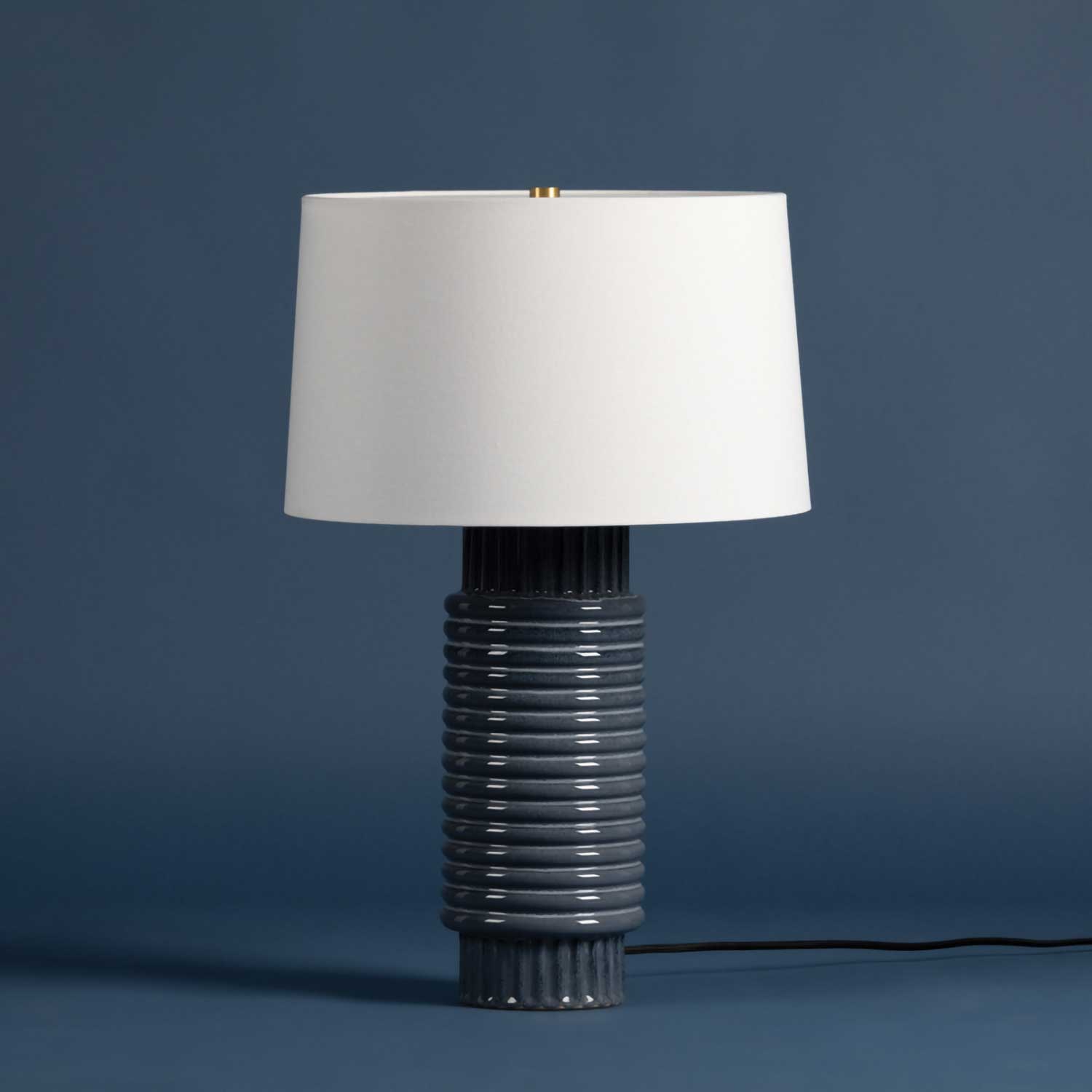 Broderick - Lampe sur pied en céramique moderne pour salon