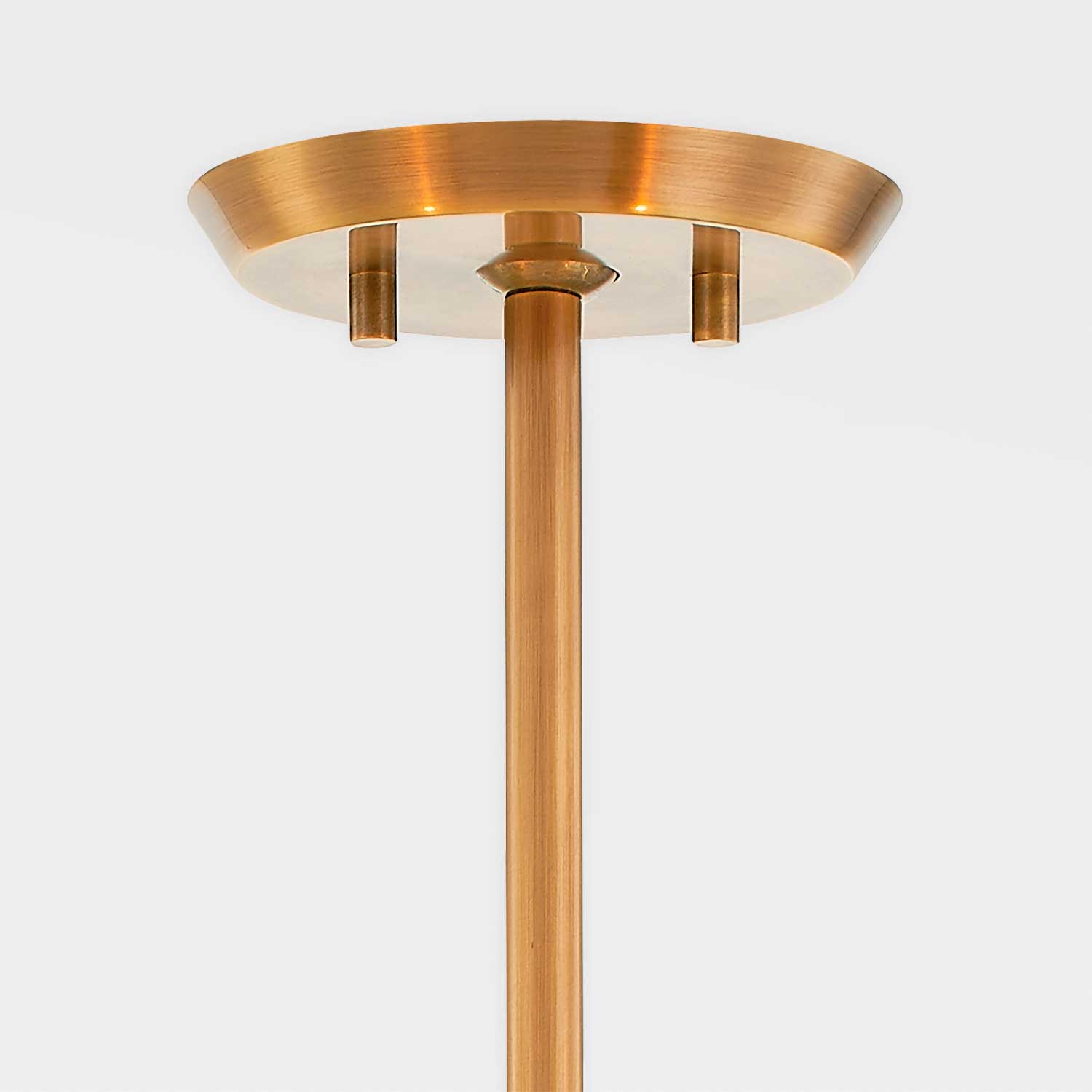 Sacramento - Chandelier in golden brass and vintage design metal