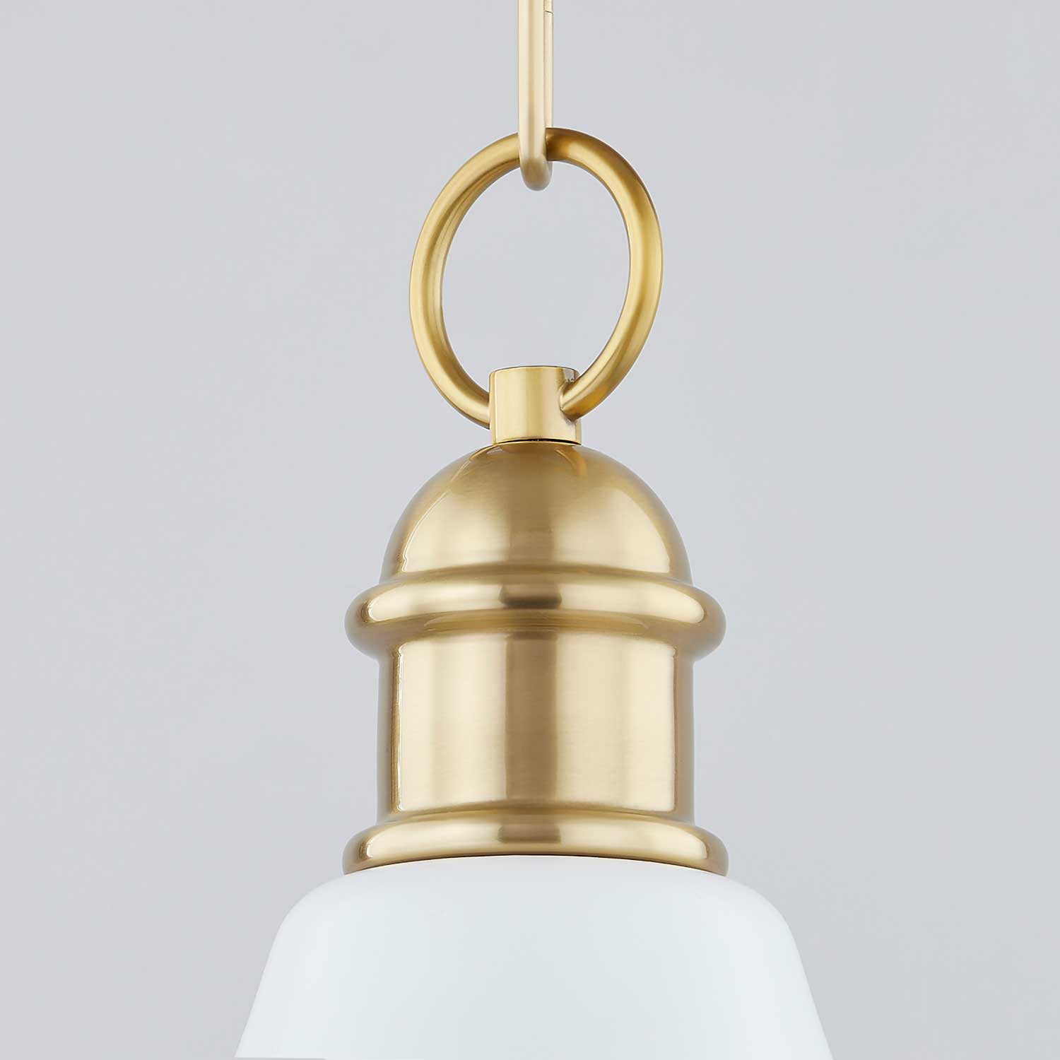 Fenimore - Vintage gold brass antique pendant light