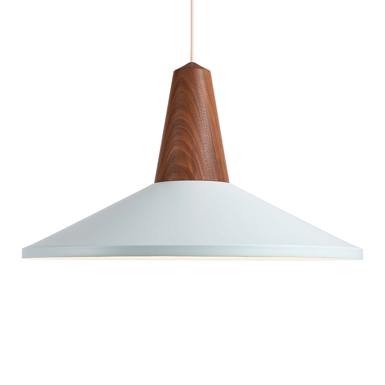 EIKON SHELL - Circular Scandinavian pendant light, colorful and wood