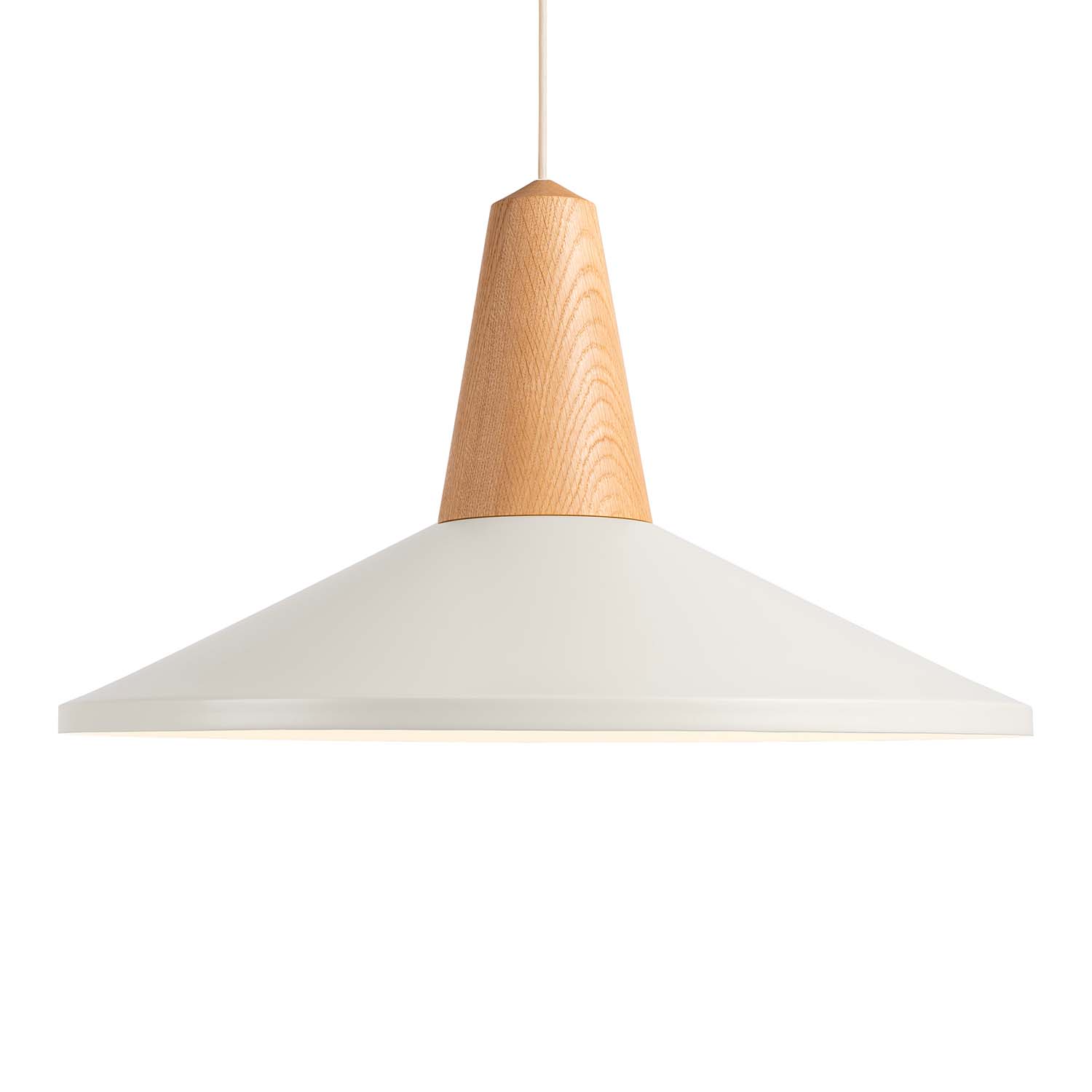 EIKON SHELL - Circular Scandinavian pendant light, colorful and wood