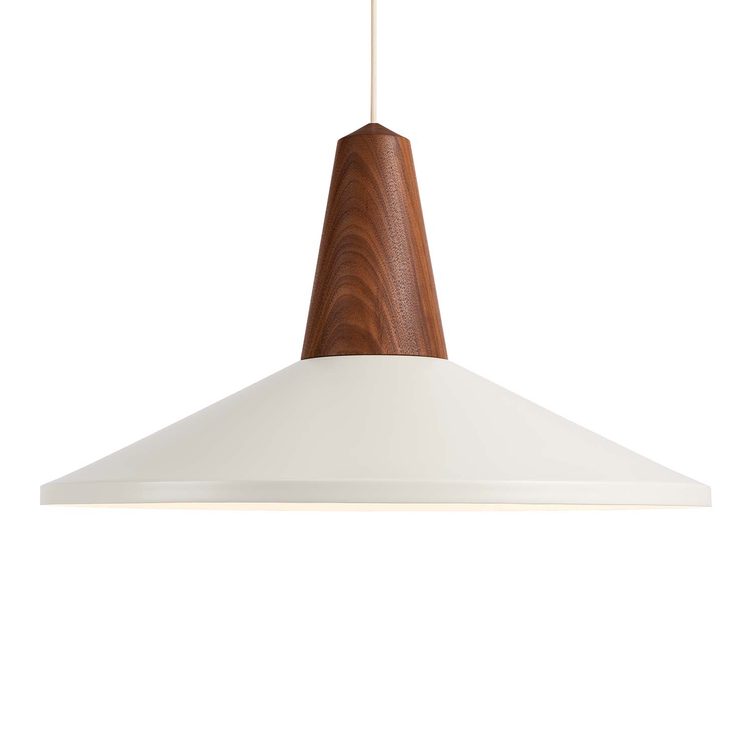 EIKON SHELL - Circular Scandinavian pendant light, colorful and wood