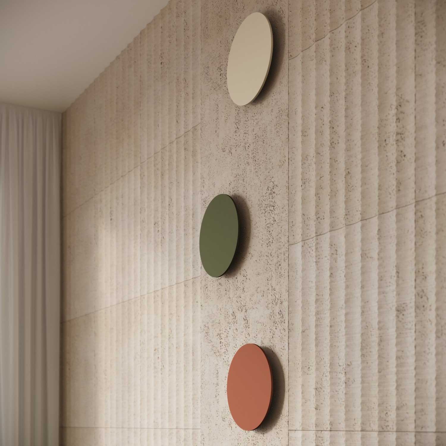 Epi - Applique murale LED ronde en acier minimaliste