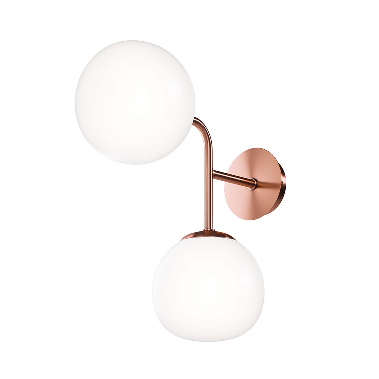 ERICH - Vintage wall sconce with glass globe