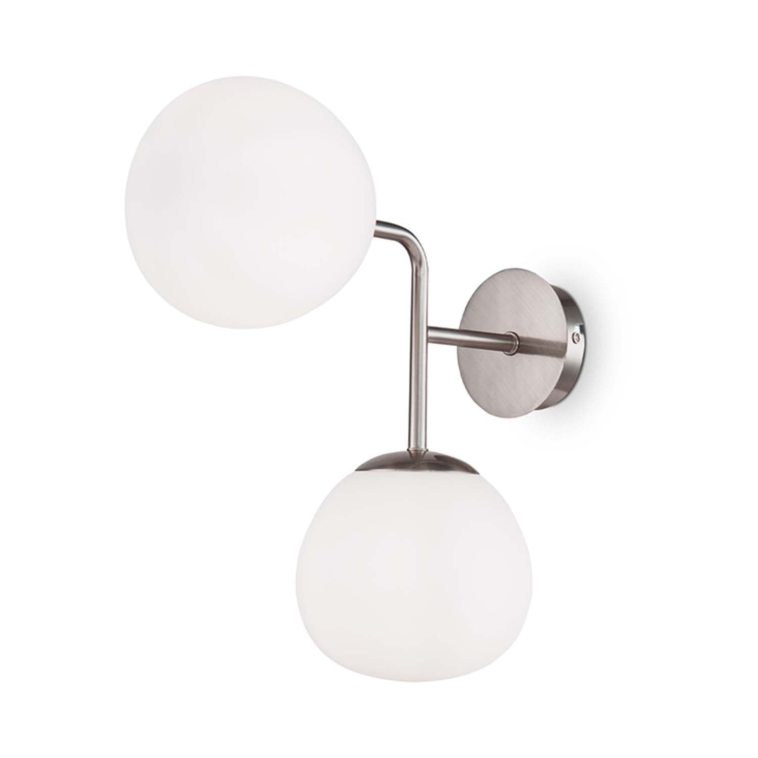 ERICH - Vintage wall sconce with glass globe