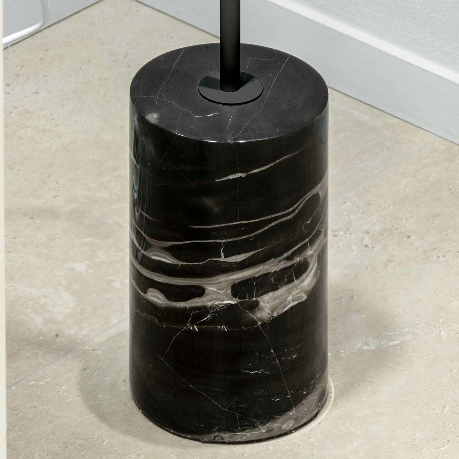 EVA - Stehlampe mit Marmorfuß und Glühbirne