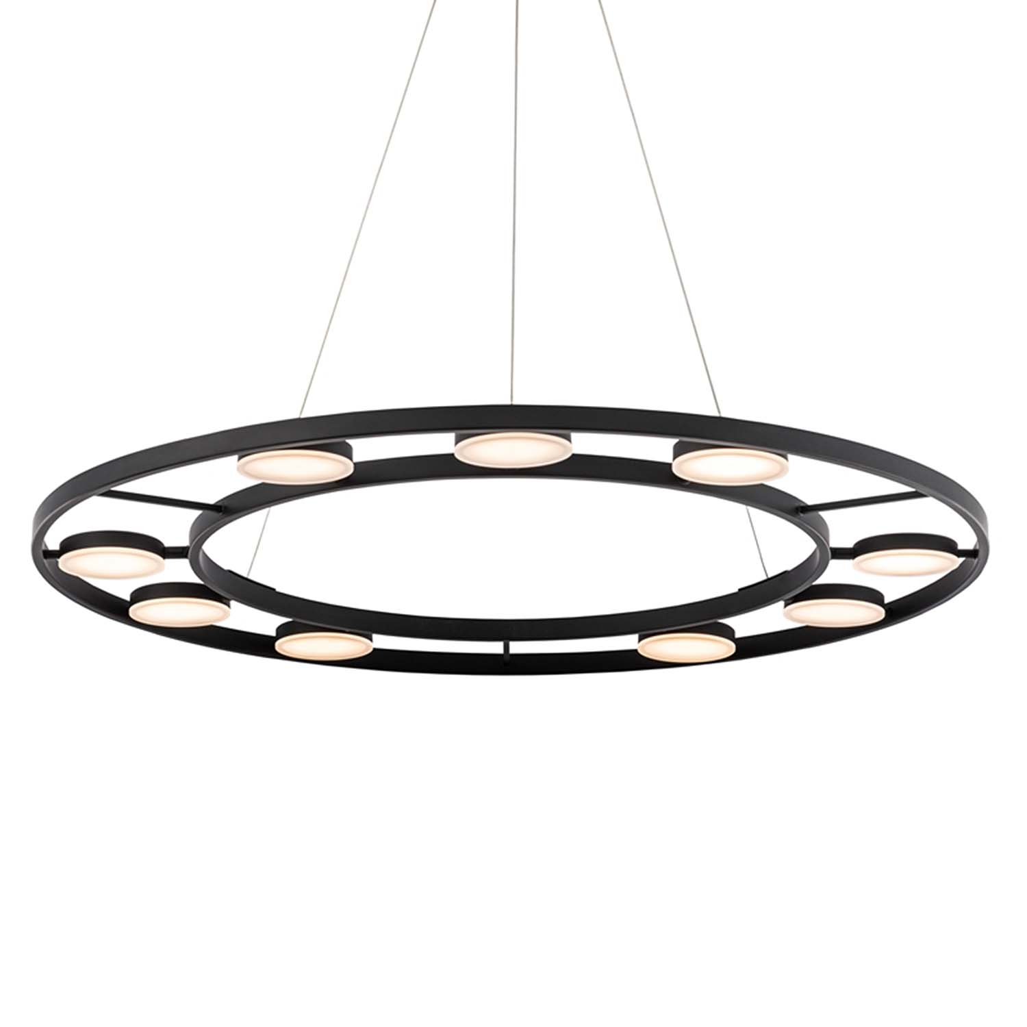 FAD - Lampadario circolare con faretti orientabili