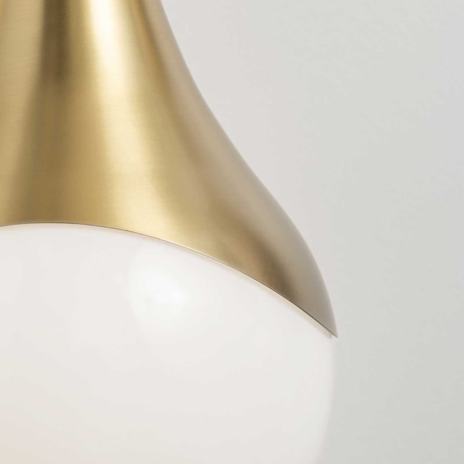 Ariana - Modern golden glass ball pendant light