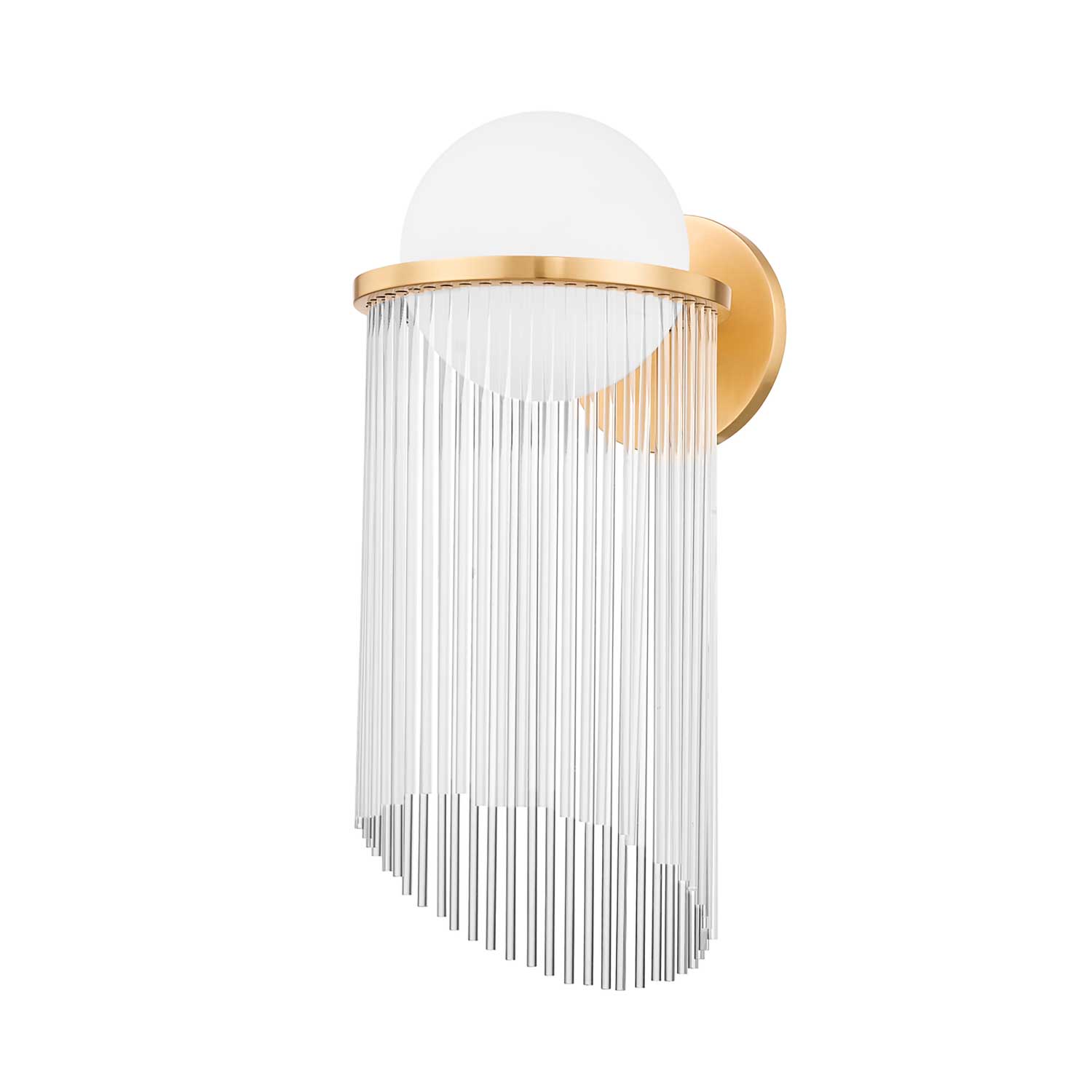 Celestial - Gold wall sconce and art deco design glass