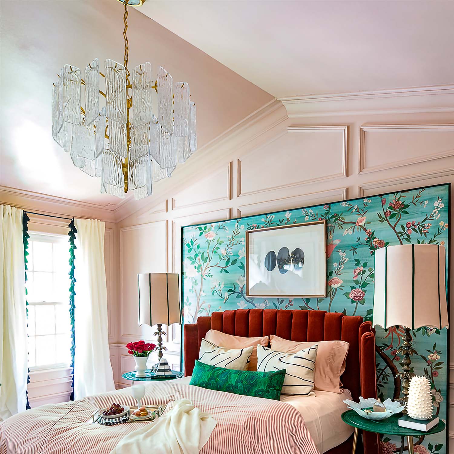 Piemonte - Lustre xxl doré et cristal luxueux pour salon