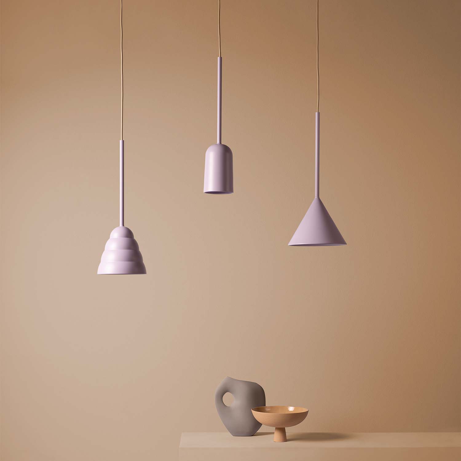 FIGURA CONE - Sospensione conica colorata minimalista design