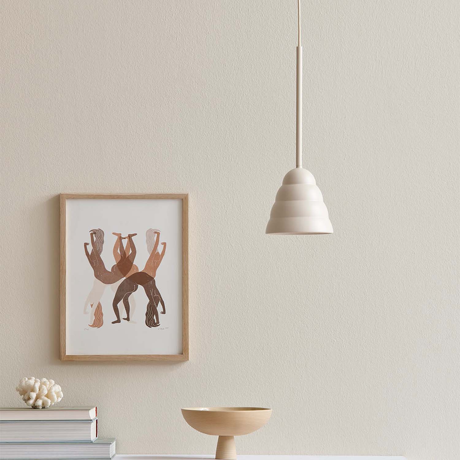 FIGURA STREAM - Colored wave design pendant light