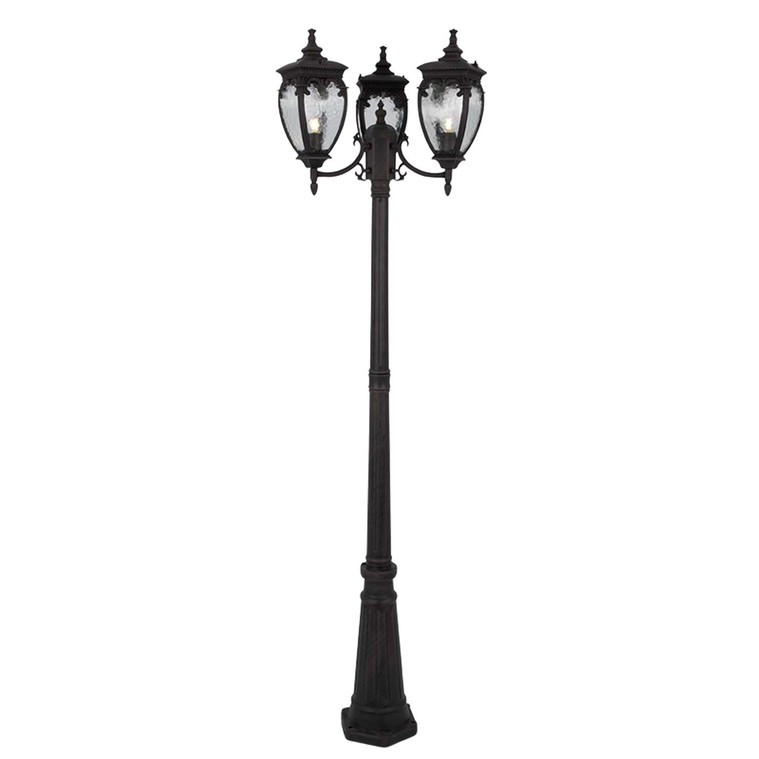 FLEUR - Grand lampadaire d'extérieur style italien ancien