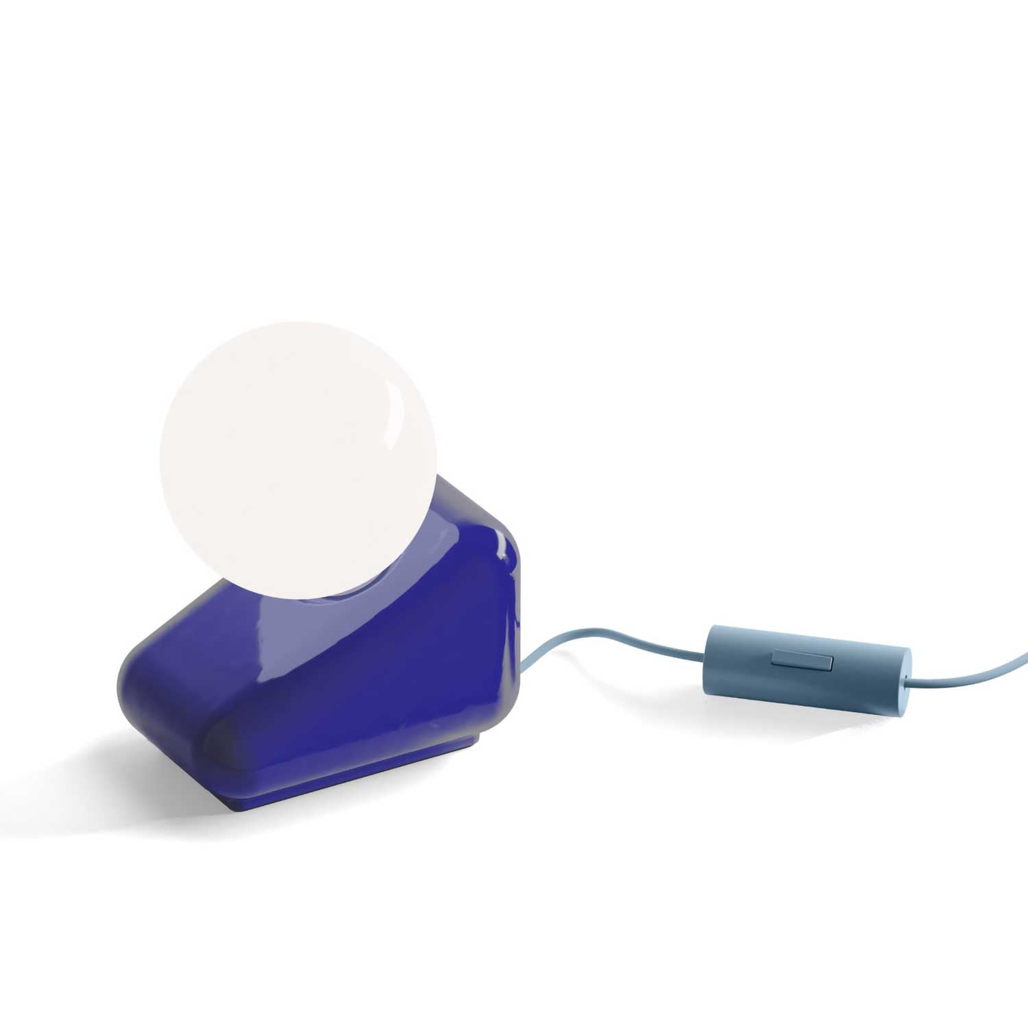 Flip - Lampe de table design en céramique coloré pour salon éclectique