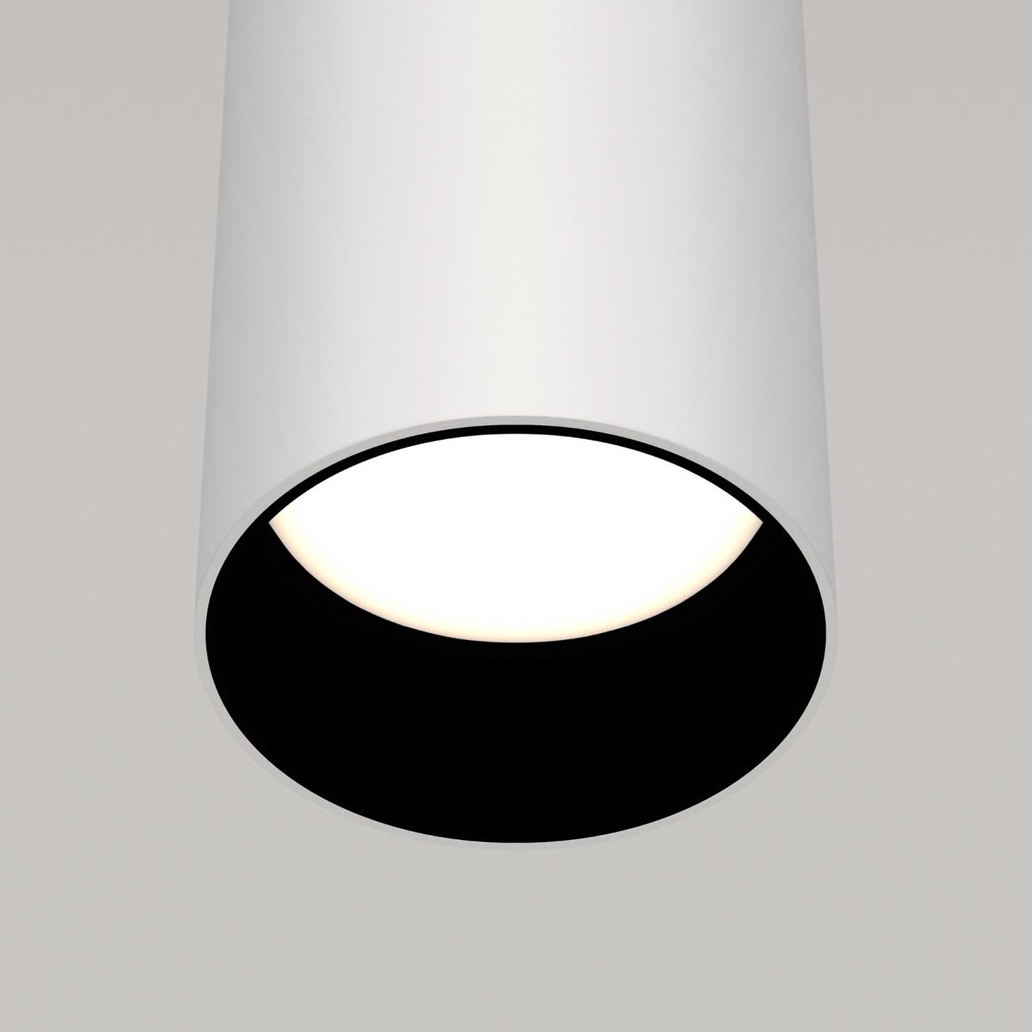 Focus - Sospensione cilindrica in alluminio moderna