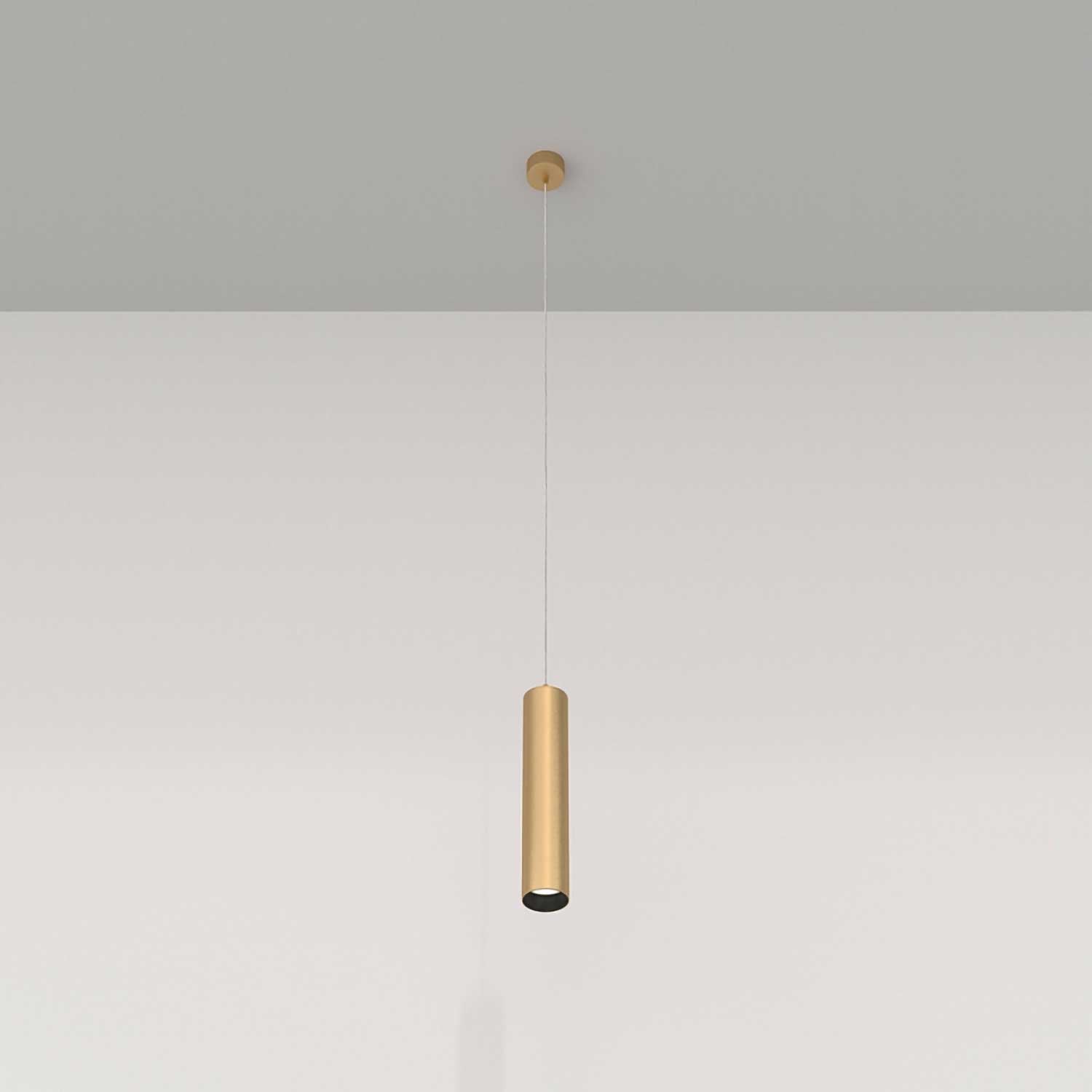 Focus - Sospensione cilindrica in alluminio moderna