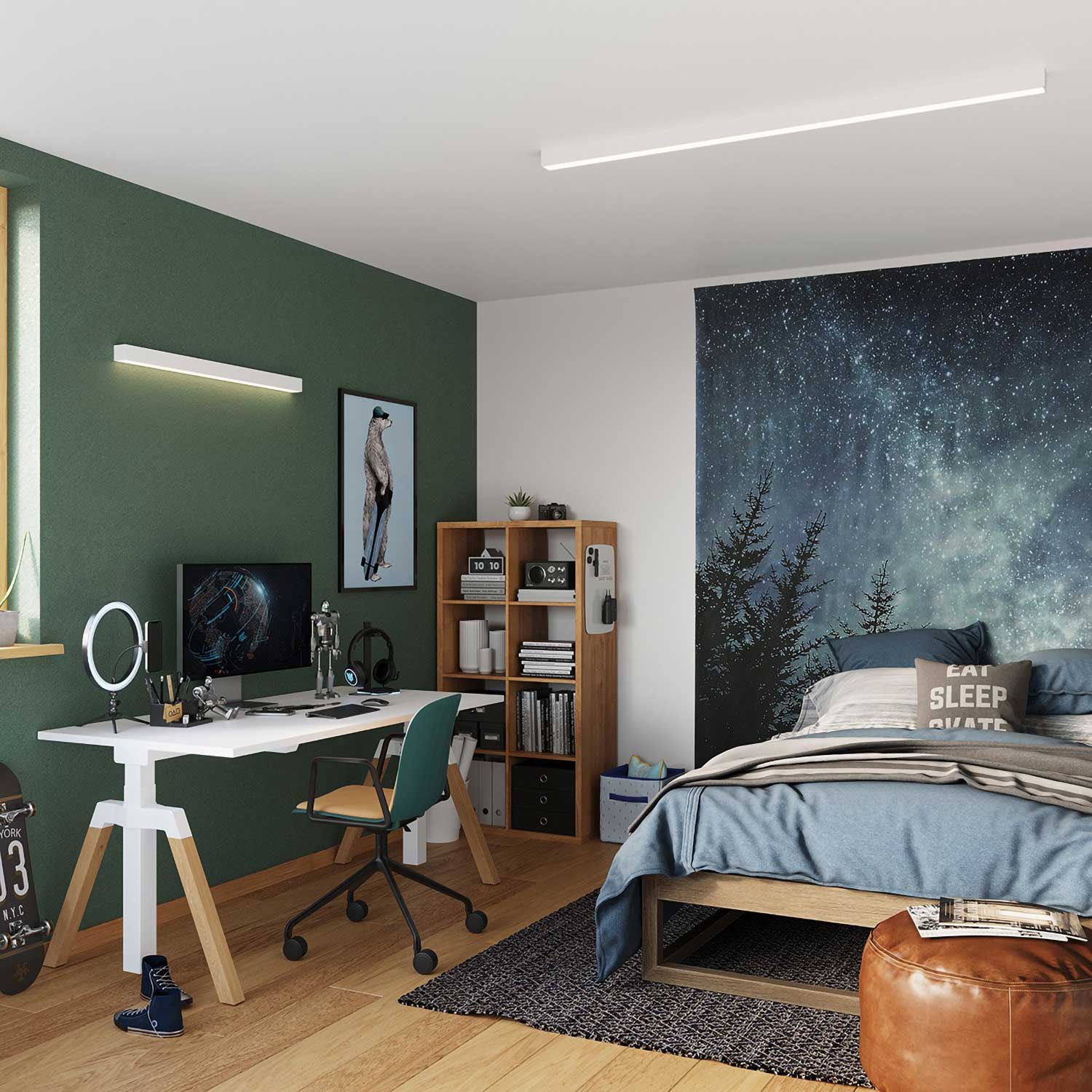 Yed - LED strip wall light for contemporary kitchen