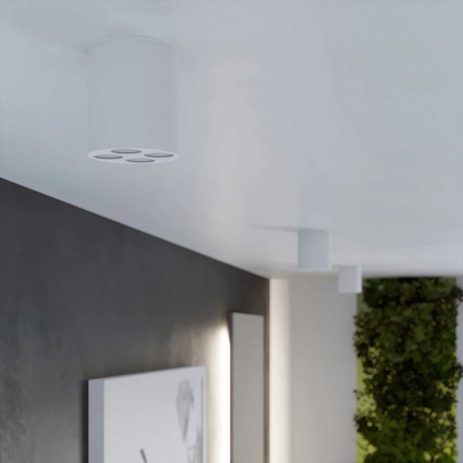 Nodus - Spot aluminium en saillie LED design moderne