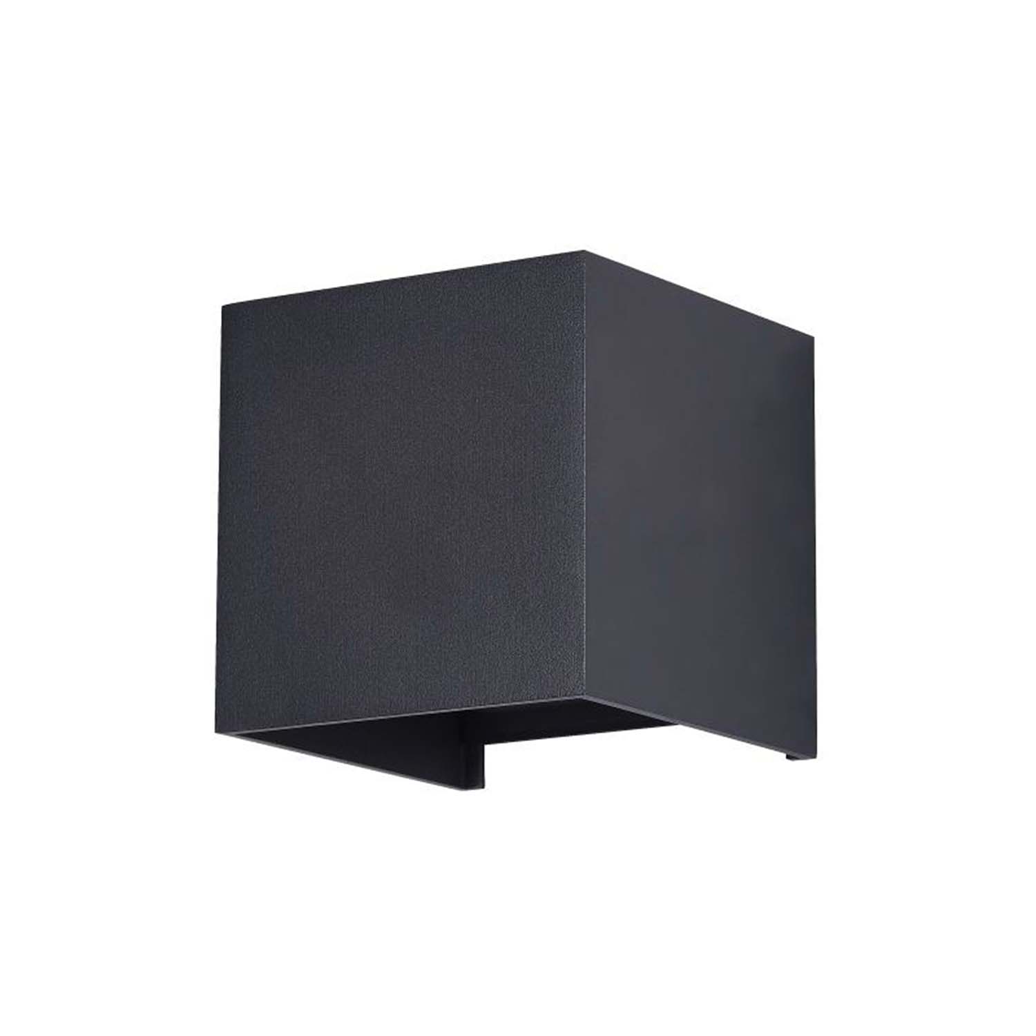 FULTON - Applique murale cube carré acier noir ou blanc design