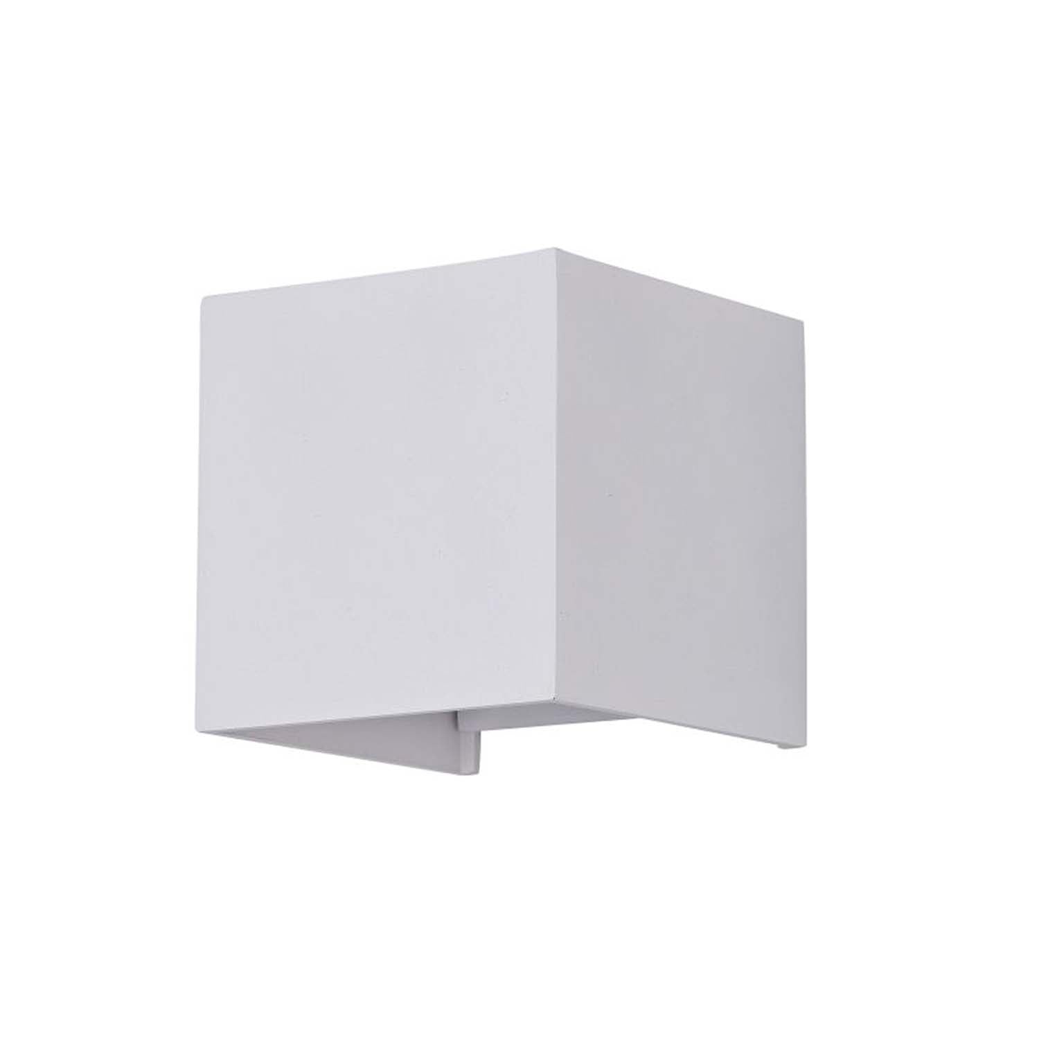 FULTON - Wall sconce cube square steel black or white design