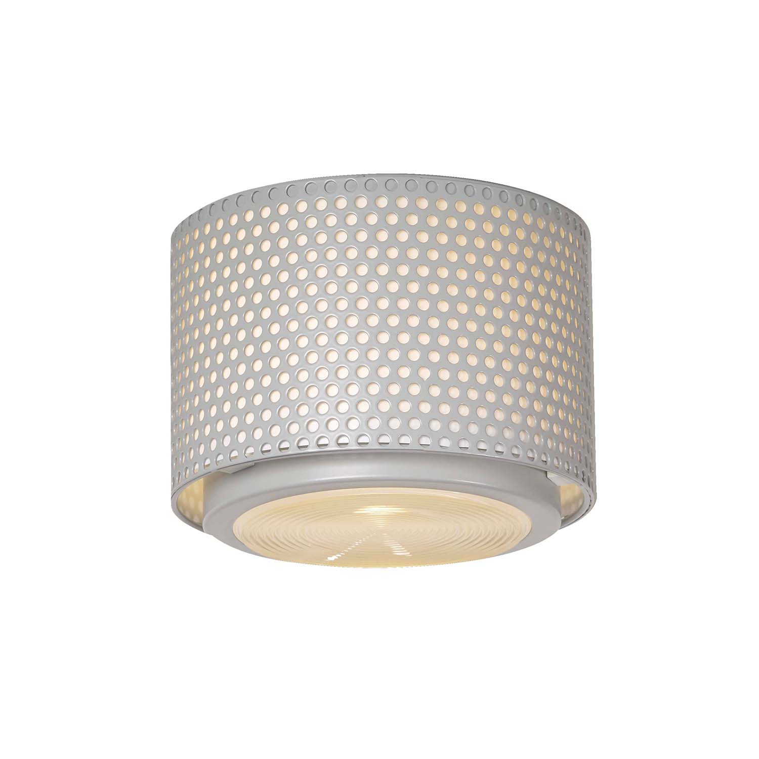 G13 - Retro Vintage Deckenleuchte 50er Jahre Design perforierter Stahl