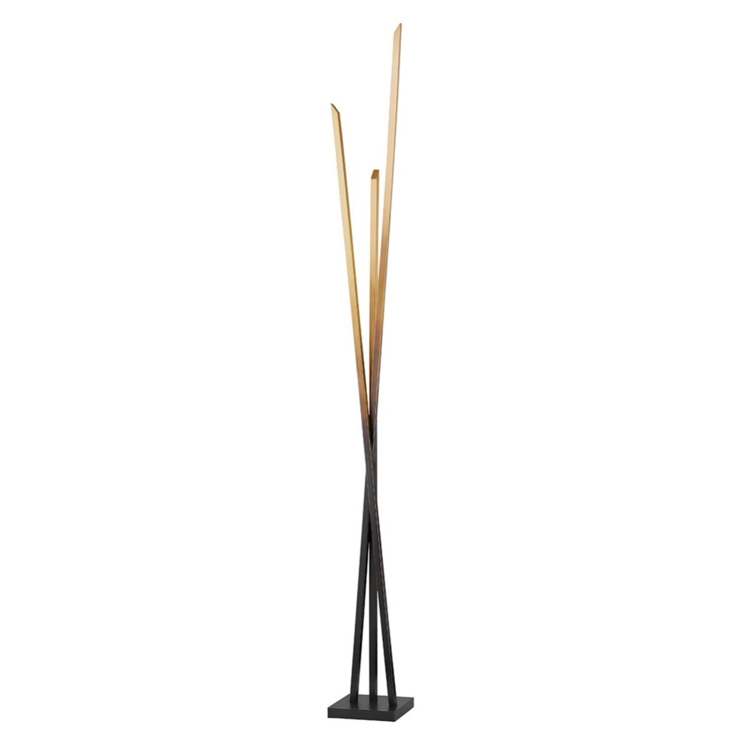 GANSEVOORT - Lampadaire en laiton vieilli design et contemporain