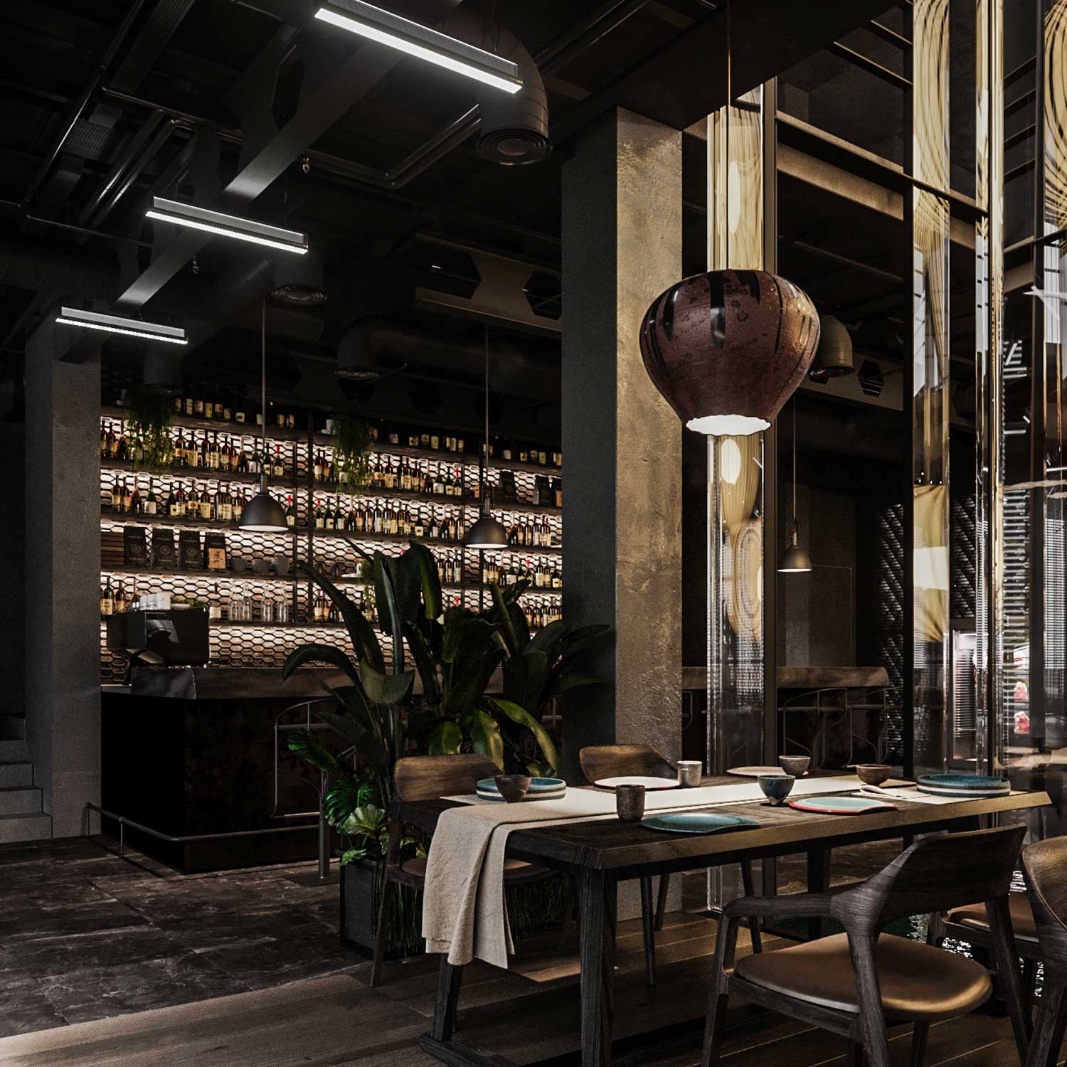 GARLIC - Suspension in raw bronze or ceramic design