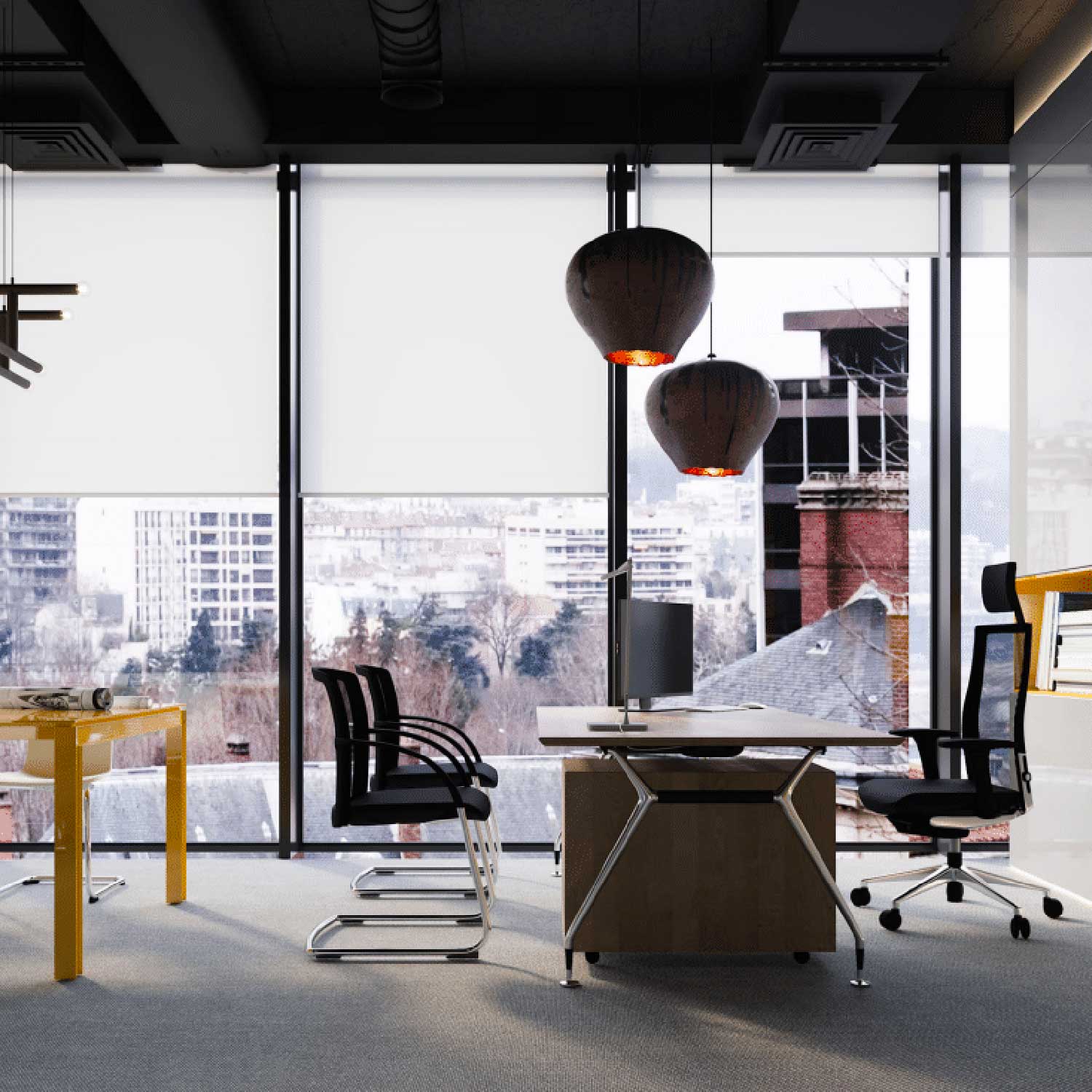 GARLIC - Suspension in raw bronze or ceramic design