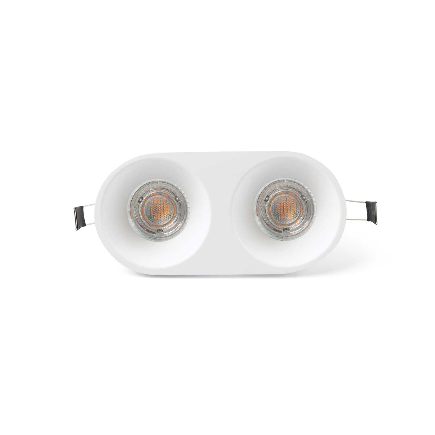 Gas - Double recessed spotlight for modern bedroom