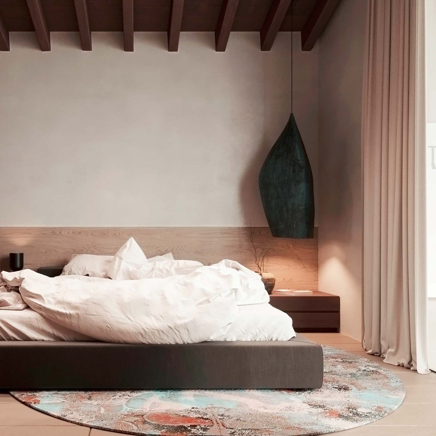 GEMMA - Large bronze pendant light for modern interior