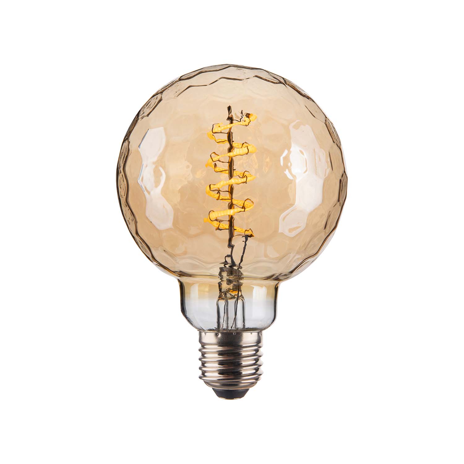 Geo - LED Bulb E27 design hammered effect