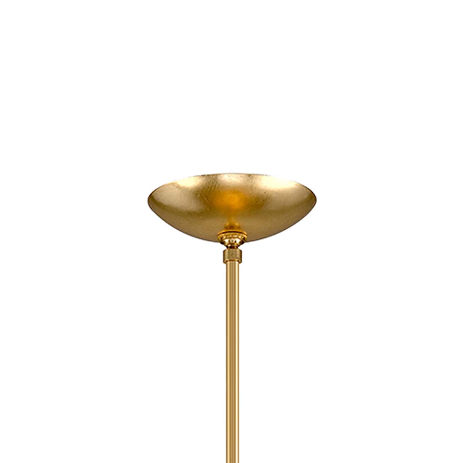 GINGER - Black and gold flower chandelier for chic bedroom